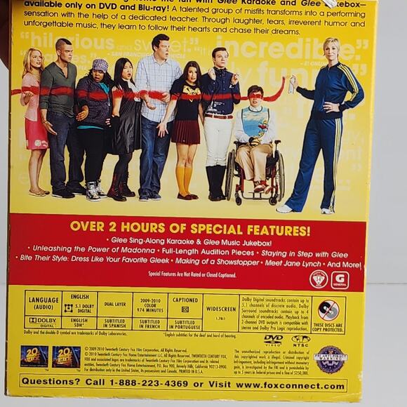 Glee  Musical TV Show (6 Disc Set) w/ Mark Salling The Complete First Season DVD - Picture 4 of 8
